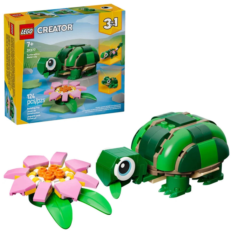TORTUGA CON FLOR DE NENUFAR LEGO CREATOR - 1