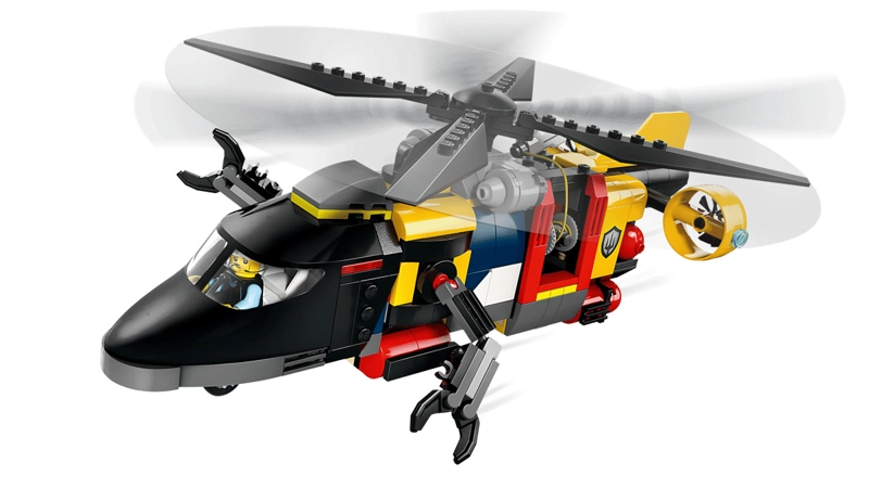 REMIX HELICOPTERO CAMION DE BOMBEROS Y SUBMARINO LEGO CITY - 4