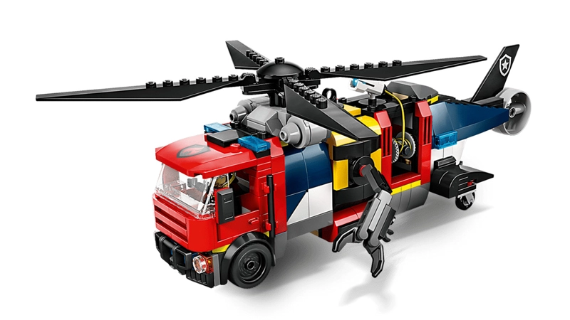 REMIX HELICOPTERO CAMION DE BOMBEROS Y SUBMARINO LEGO CITY - 5