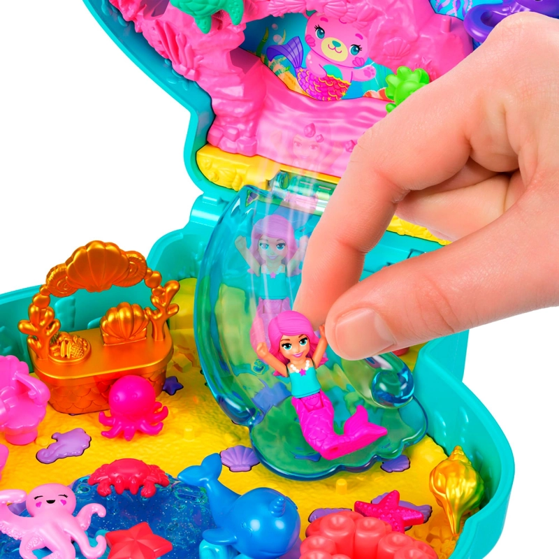 POLLY POCKET MUNDO DE COMPACTOS - COMPACTO ISLA DE GLITTER - 4