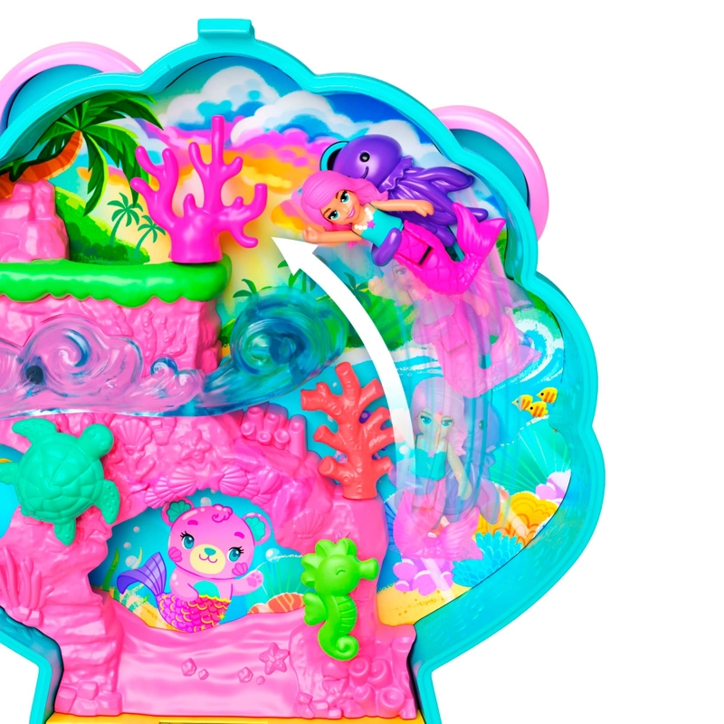 POLLY POCKET MUNDO DE COMPACTOS - COMPACTO ISLA DE GLITTER - 5