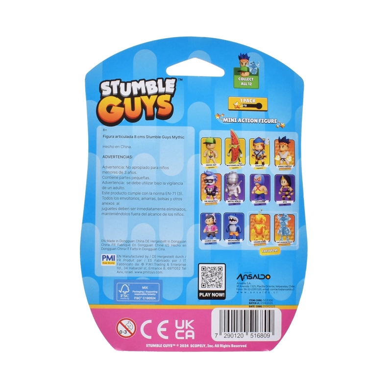 FIGURA 8 CM ARTICULADA  STUMBLE GUYS - THE ARCHITECT - 4