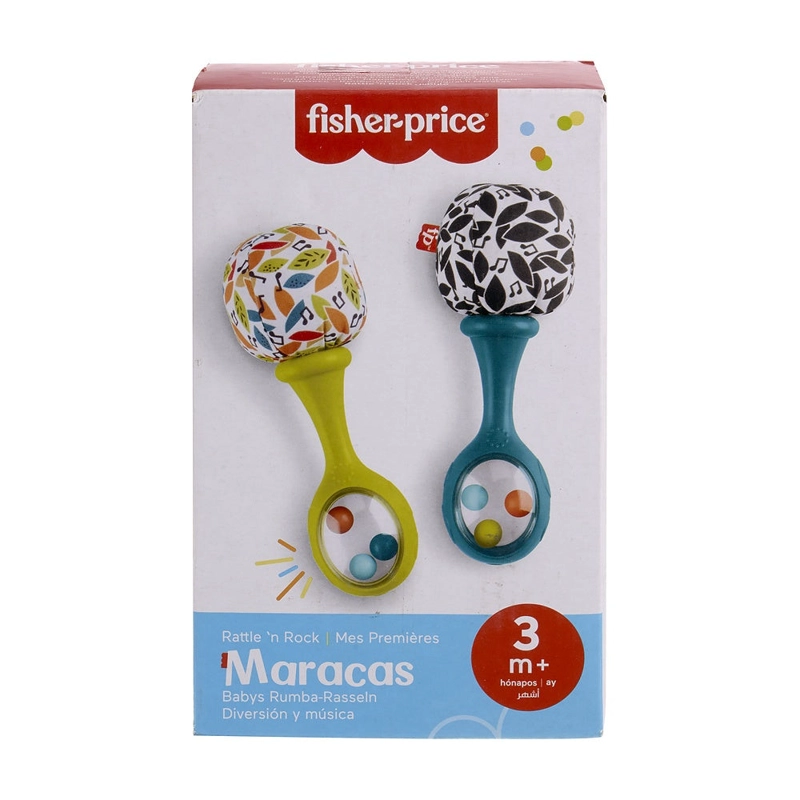 FISHER-PRICE MARACAS AZUL Y VERDE DIVERSION Y MUSICA - 1