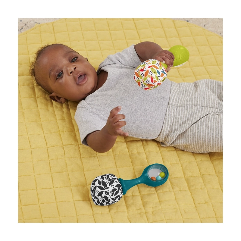 FISHER-PRICE MARACAS AZUL Y VERDE DIVERSION Y MUSICA - 3