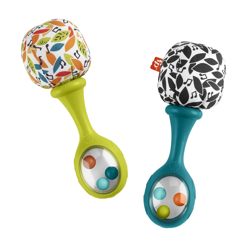 FISHER-PRICE MARACAS AZUL Y VERDE DIVERSION Y MUSICA - 4