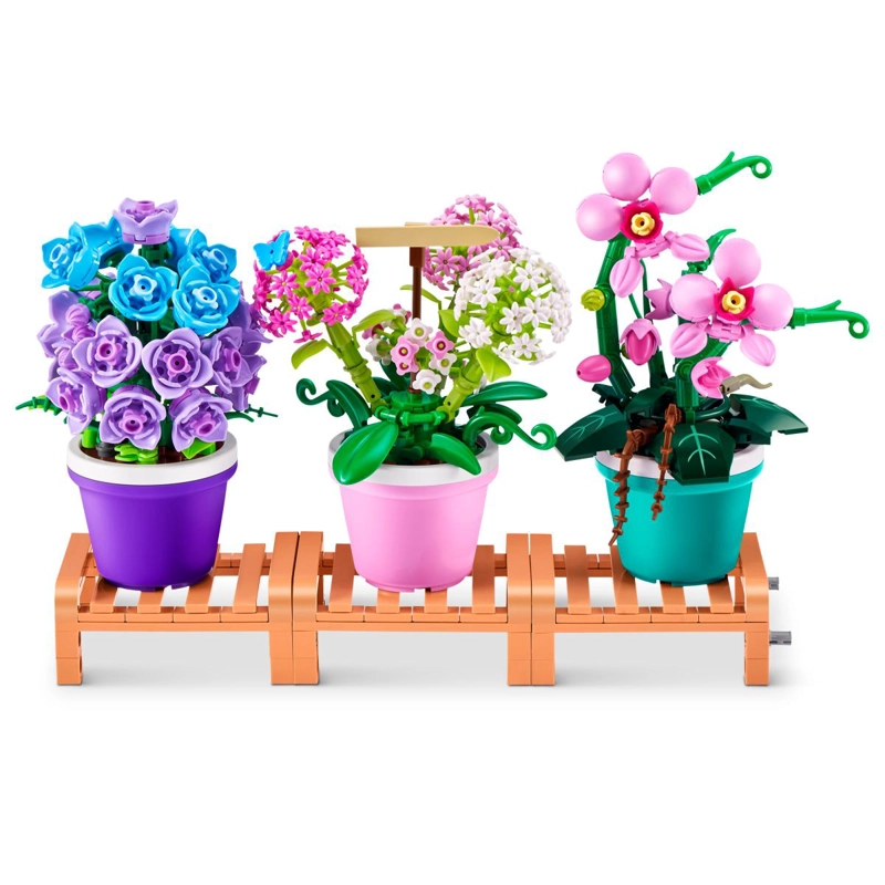 SET DE BLOQUES GARDEN MAX - CON DIFERENTES MODELOS DE PIEZAS - PHALAENOPSIS - 7
