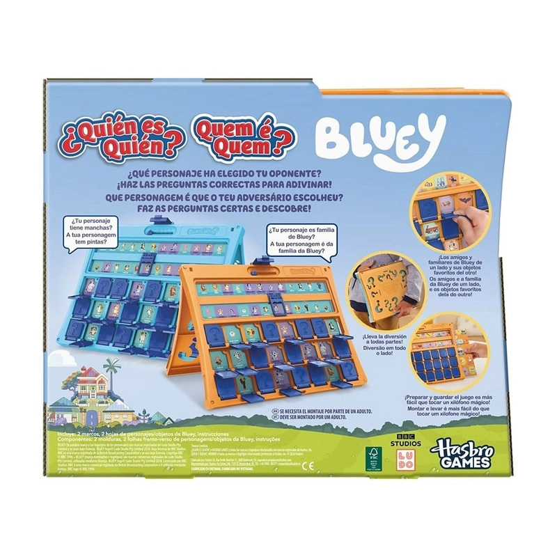 HASBRO GAMES ADIVINA QUIEN BLUEY - 4