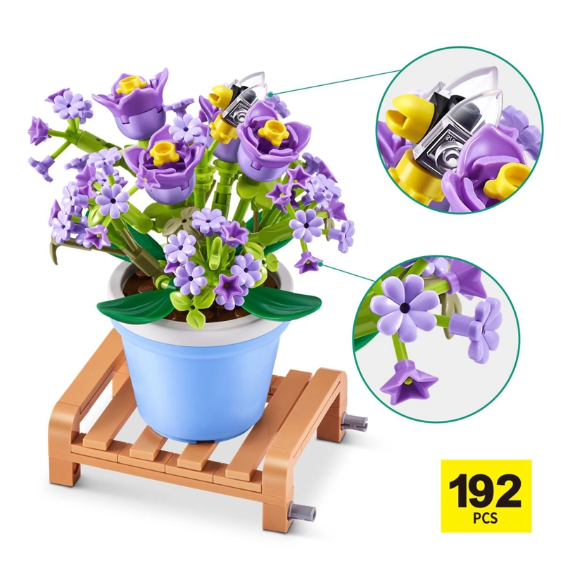 SET BLOQUES GARDEN MAX - CON DIFERENTES MODELOS DE PIEZAS - GYPSOPHILA PANICULATA - 6
