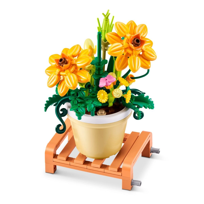 SET BLOQUES GARDEN MAX - CONDIFERENTES MODELOS DE PIEZAS - COSMOS SULPHUREUS - 4