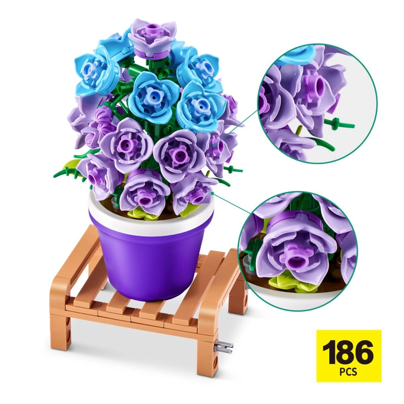 SET DE BLOQUES GARDEN MAX CON DIFERENTES MODELOS DE PIEZAS - CAMPANULA - 6