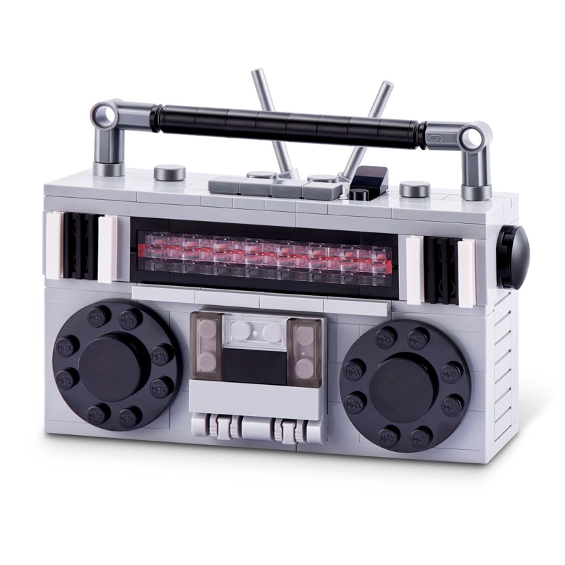 SET BLOQUES RETRO MAX - CON DIFERENTES MODELOS DE PIEZAS - RADIO CASSETTE - 4
