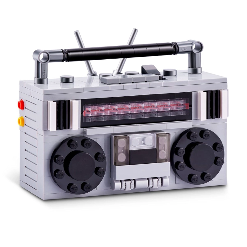 SET BLOQUES RETRO MAX - CON DIFERENTES MODELOS DE PIEZAS - RADIO CASSETTE - 7