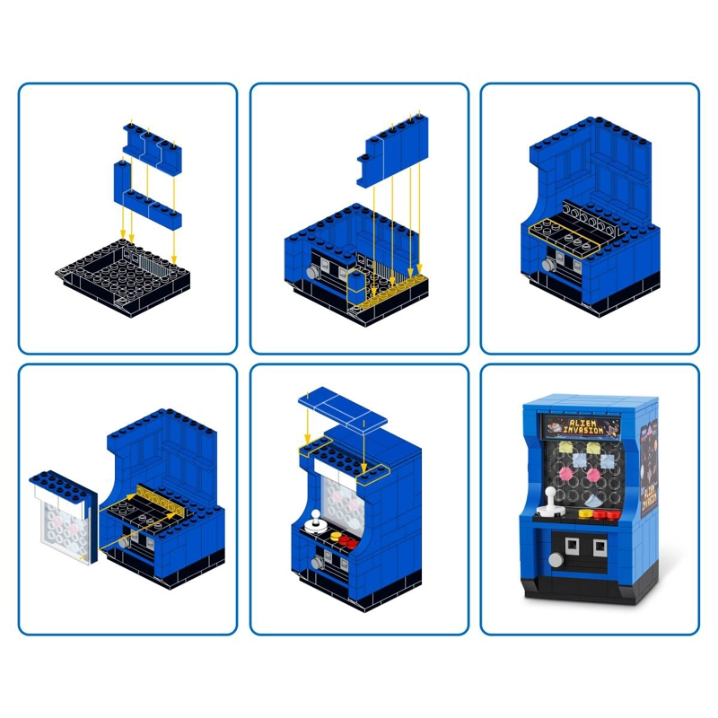 SET BLOQUES RETRO MAX - CON DIFERENTES MODELOS DE PIEZAS - MAQUINA ARCADE - 5