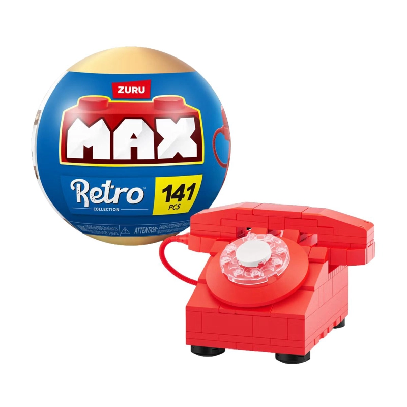 SET BLOQUES RETRO MAX - CON DIFERENTES MODELOS DE PIEZAS - TELEFONO - 1