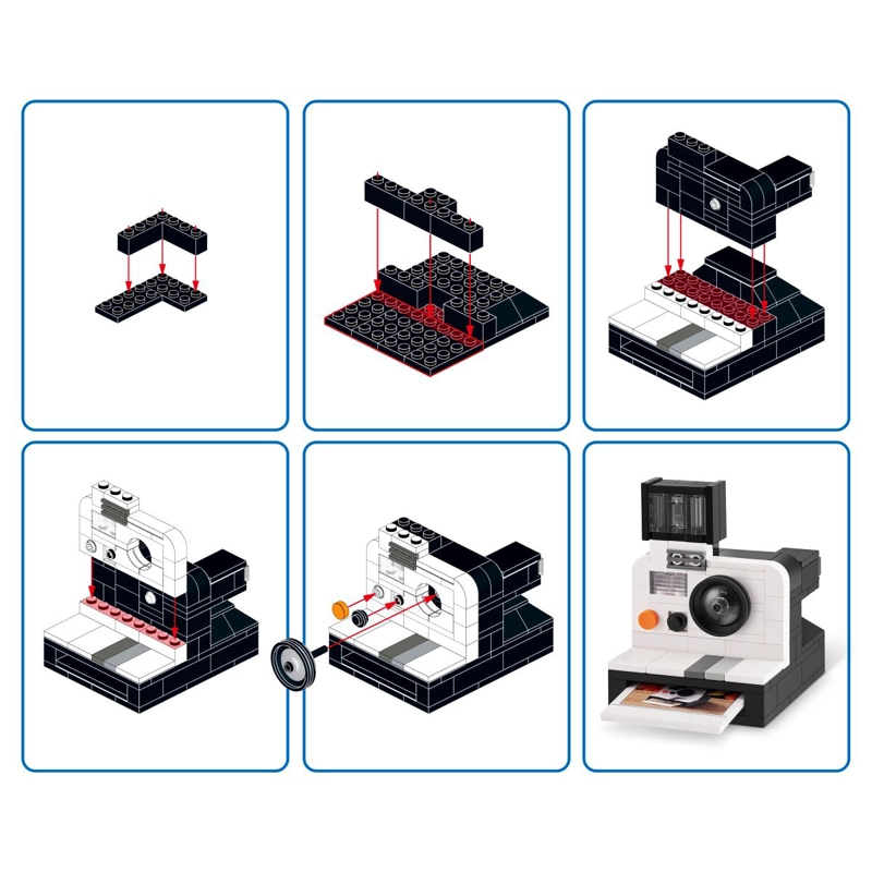 SET BLOQUES RETRO MAX - CON DIFERENTES MODELOS DE PIEZAS - CAMARA RETRO - 5