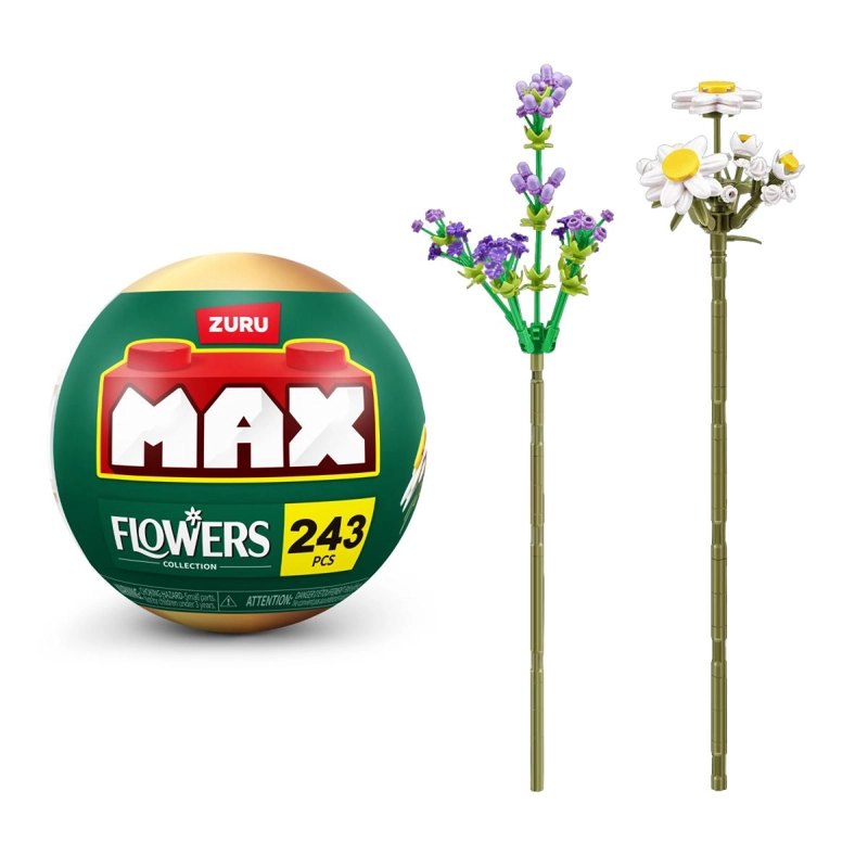 SET BLOQUES FLORES MAX - CON DIFERENTES MODELOS DE PIEZAS - DAISY Y LAVANDA - 1