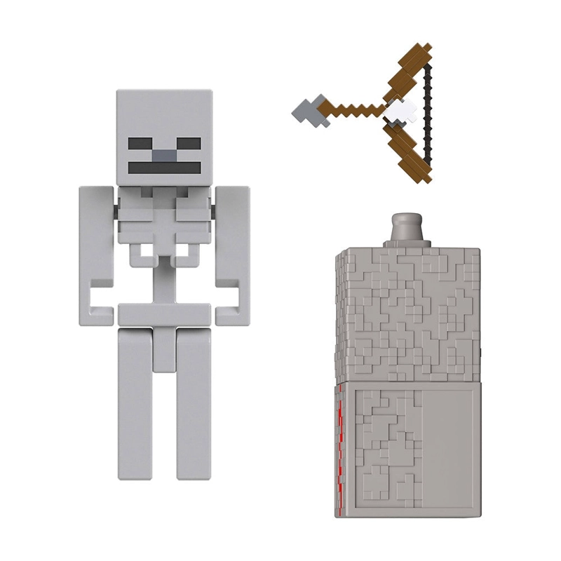 MINECRAFT CORE FIGURA DE 8CM CON CRAFTING - ESQUELETO - 1