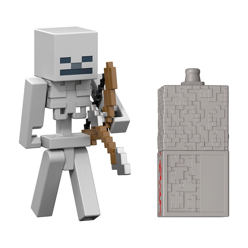 MINECRAFT CORE FIGURA DE 8CM CON CRAFTING - ESQUELETO - 2