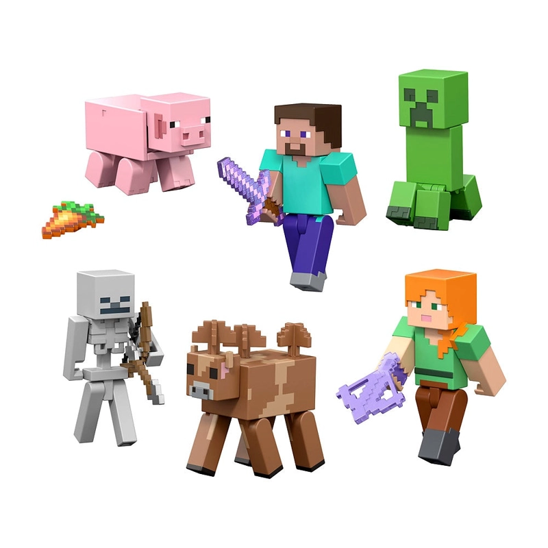 MINECRAFT CORE FIGURA DE 8CM CON CRAFTING - ESQUELETO - 5