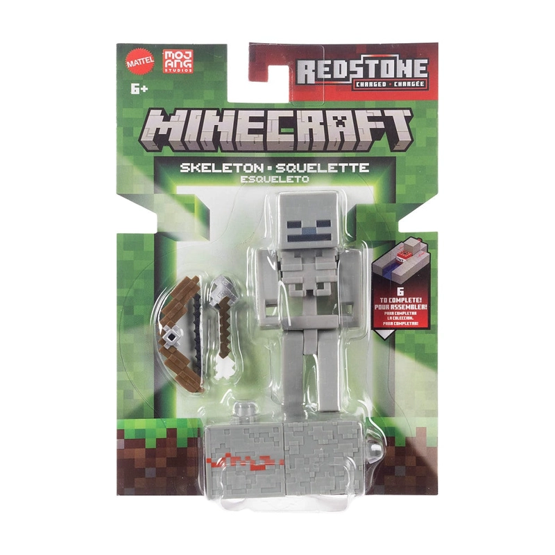 MINECRAFT CORE FIGURA DE 8CM CON CRAFTING - ESQUELETO - 6