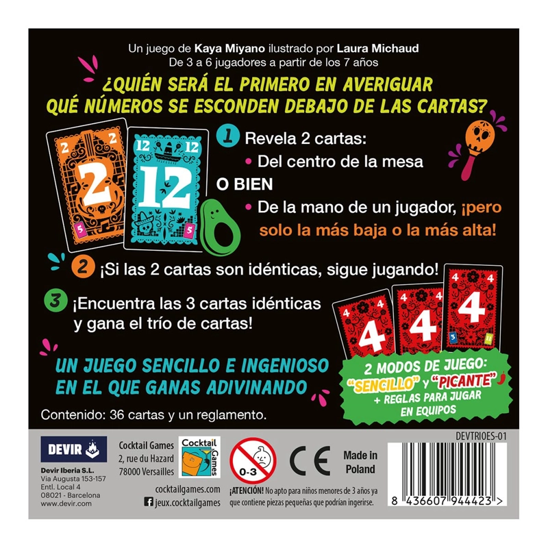 JUEGO DE CARTAS TRIO ESTRATEGIA - 2