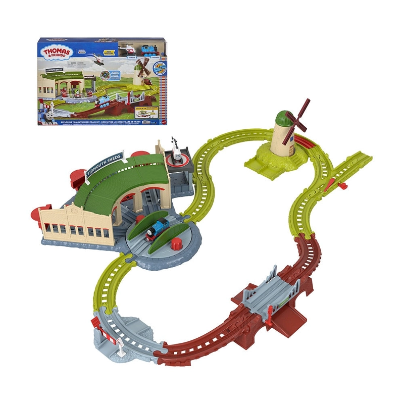 THOMAS TIDMOUTH COBERTIZOS SET PISTA TREN - 1