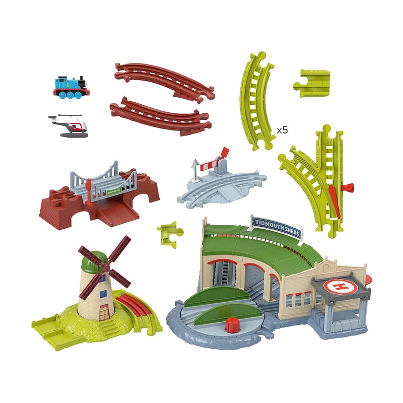 THOMAS TIDMOUTH COBERTIZOS SET PISTA TREN - 5