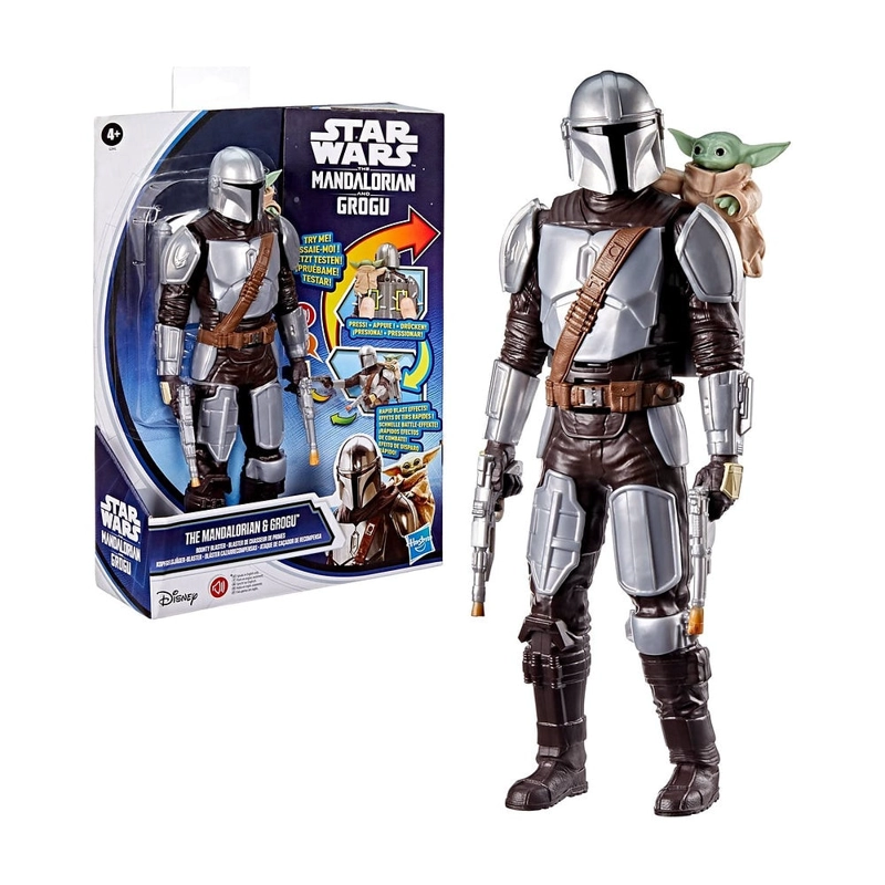 STAR WARS MOVIE FIGURA CON MOVIMIENTO MANDALORIAN+GROGU - 1