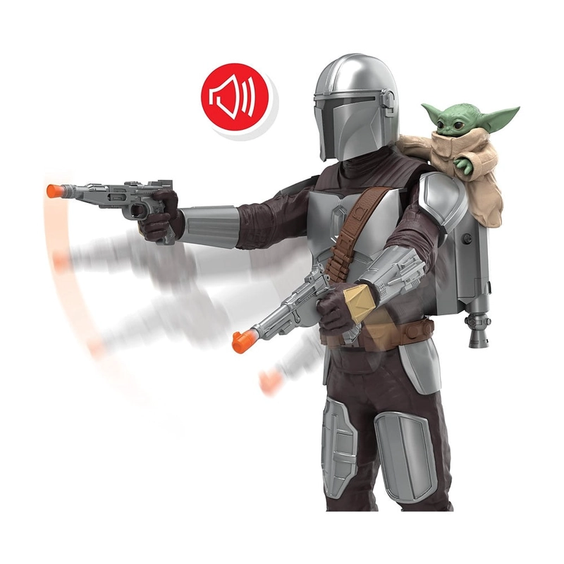 STAR WARS MOVIE FIGURA CON MOVIMIENTO MANDALORIAN+GROGU - 5