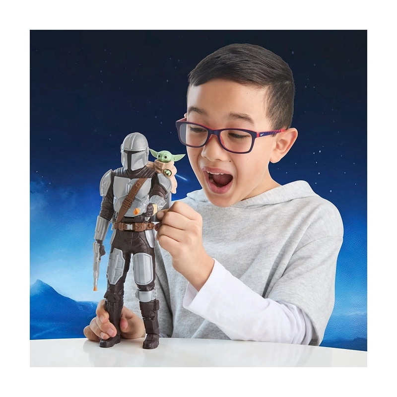 STAR WARS MOVIE FIGURA CON MOVIMIENTO MANDALORIAN+GROGU - 7