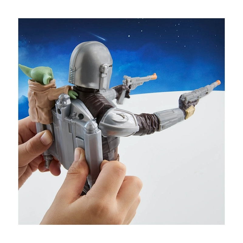 STAR WARS MOVIE FIGURA CON MOVIMIENTO MANDALORIAN+GROGU - 9