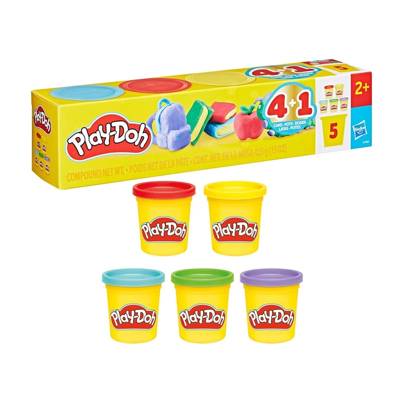 PLAY-DOH SET VUELTA A CLASES PACK DE 5 - 5