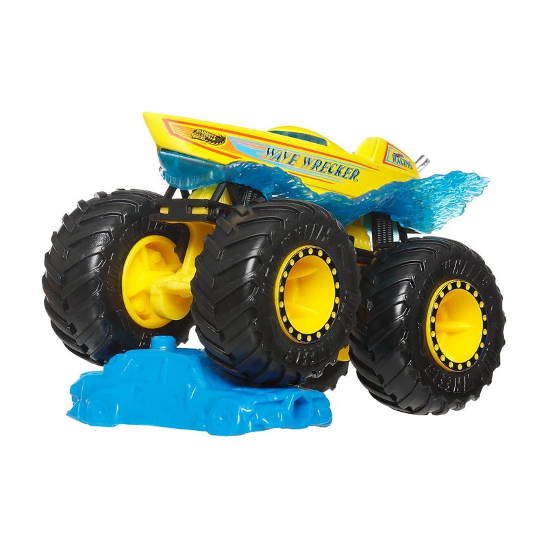 HOT WHEELS MONSTER TRUCK ESCALA 1:64 - WAVE WRECKER - 4