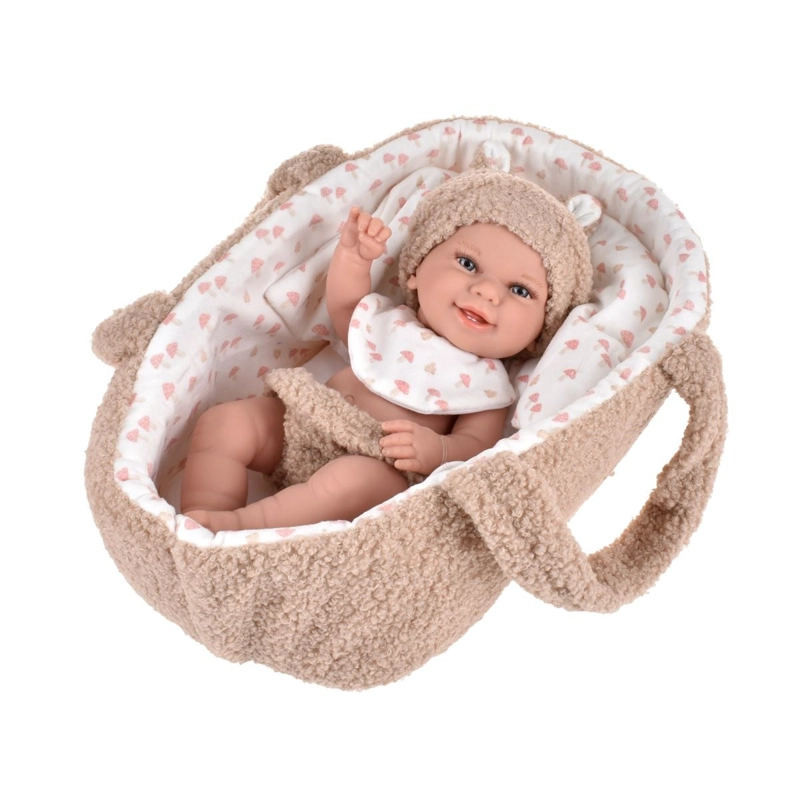 MUÑECA ELEGANCE BABYTO BEIGE CON CAPAZO 33 CM ARIAS - 4