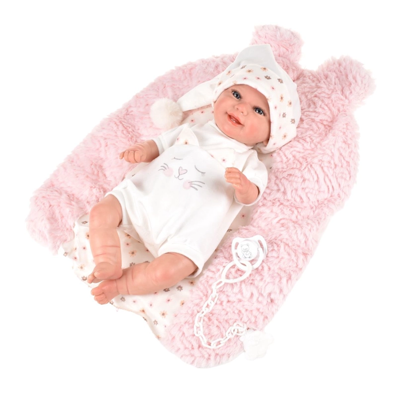 MUÑECA REBORN MAR ROSA CON COJIN 35 CM ARIAS - 3