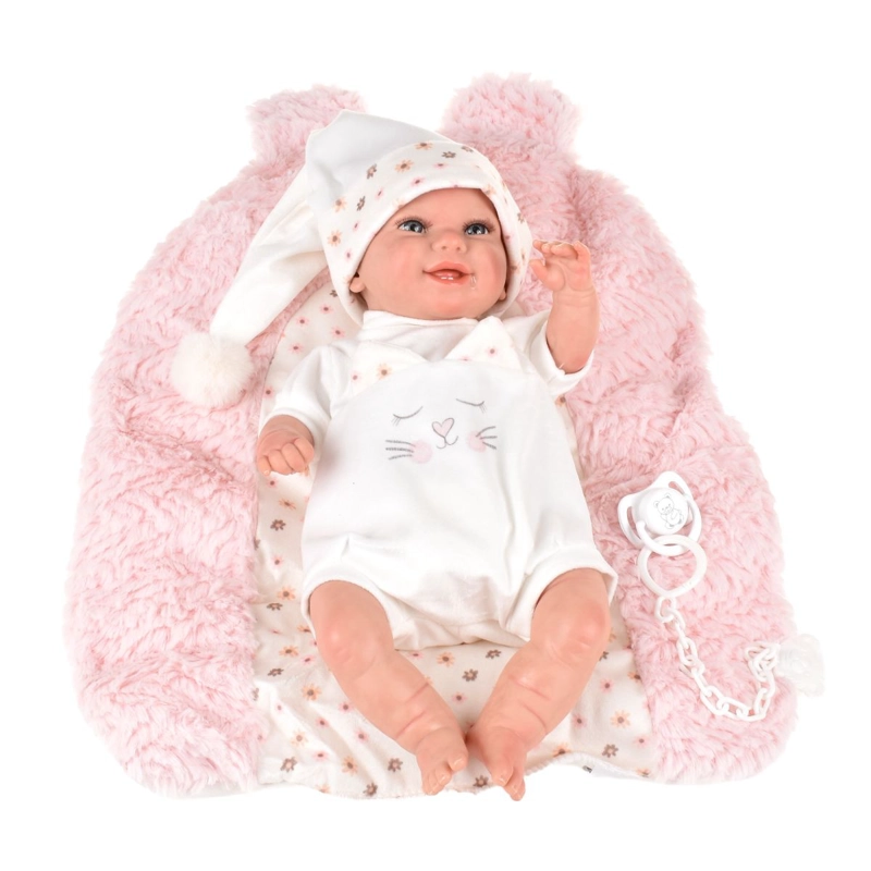MUÑECA REBORN MAR ROSA CON COJIN 35 CM ARIAS - 4
