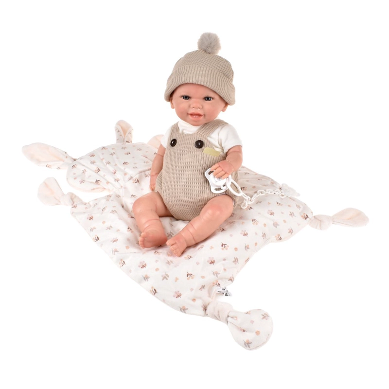 MUÑECA REBORN MATEO BEIGE CON COJIN 35 CM ARIAS - 4