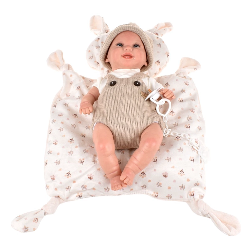 MUÑECA REBORN MATEO BEIGE CON COJIN 35 CM ARIAS - 5