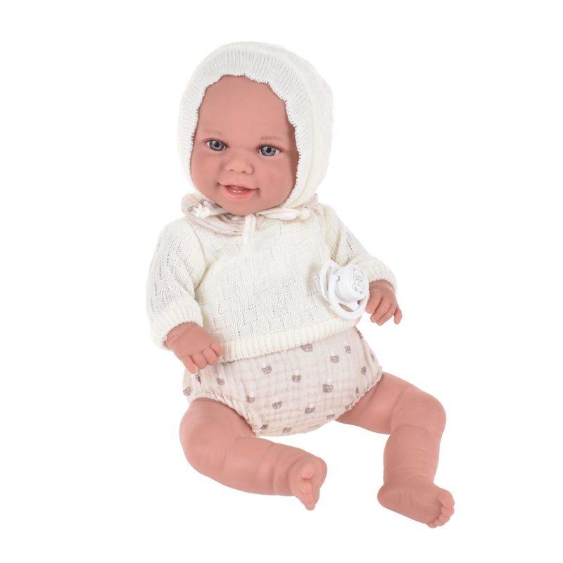 MUÑECO DE PESO ELEGANCE BABYTO BEIGE CON MANTA 35 CM ARIAS - 6