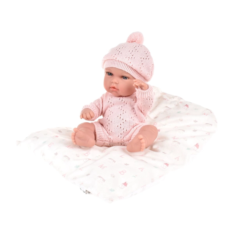 MUÑECA ELEGANCE NATAL ROSA CON COJIN 30 CM ARIAS - 4