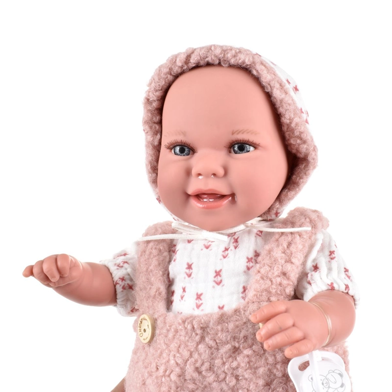 MUÑECO DE PESO ELEGANCE BABYTO ROSA CON MANTA 35 CM ARIAS - 6