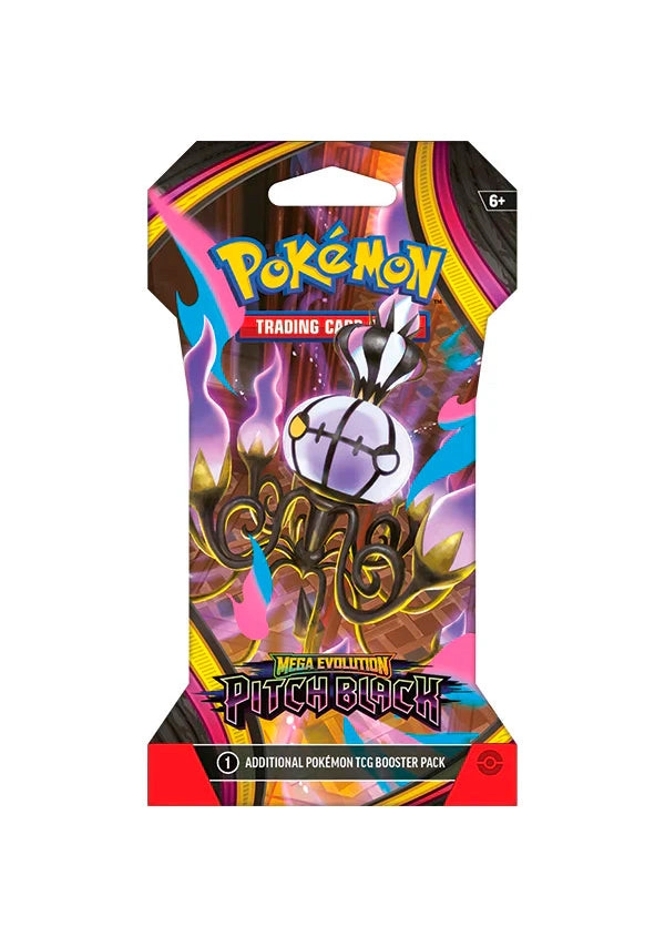 POKEMON TCG PITCH BLACK SLEEVED BOOSTER ING - 4