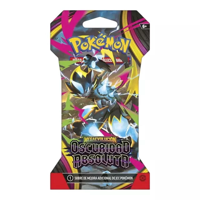 POKEMON TCG PITCH BLACK SLEEVED BOOSTER ESP - 3