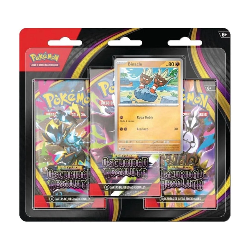 POKEMON TCG PITCH BLACK 3-PACK BLISTER ESP - 1