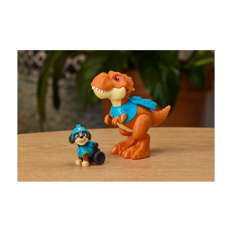PAW PATROL LA DINO PELICULA - DINOSAURIO Y FIGURA REX - 4