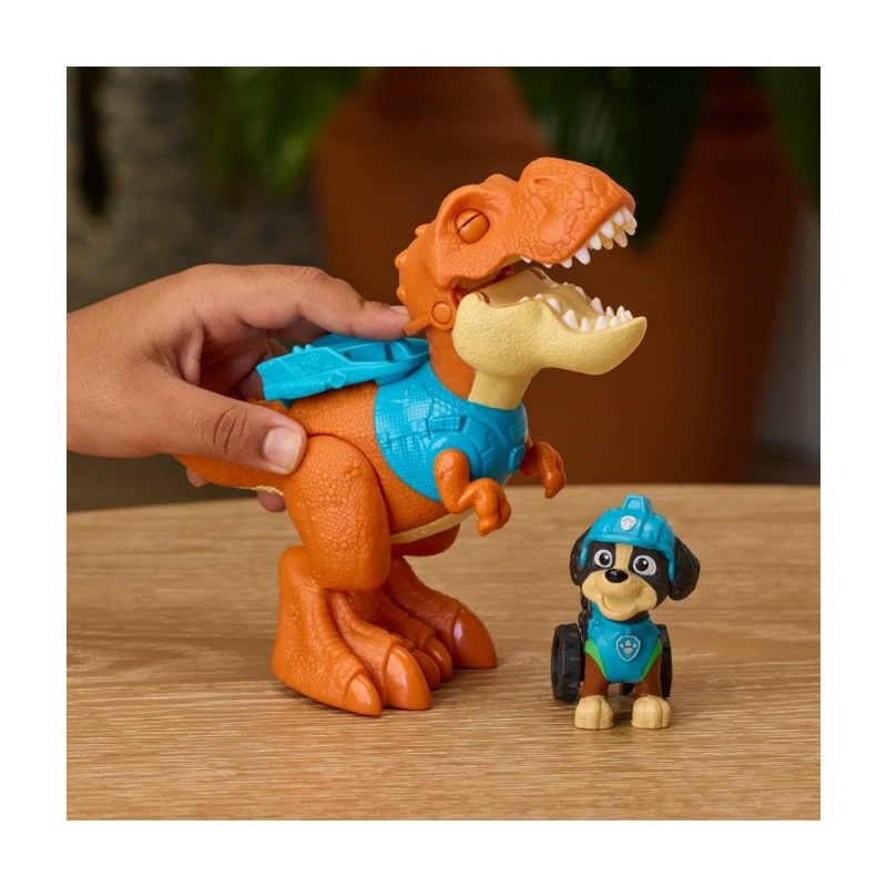 PAW PATROL LA DINO PELICULA - DINOSAURIO Y FIGURA REX - 5