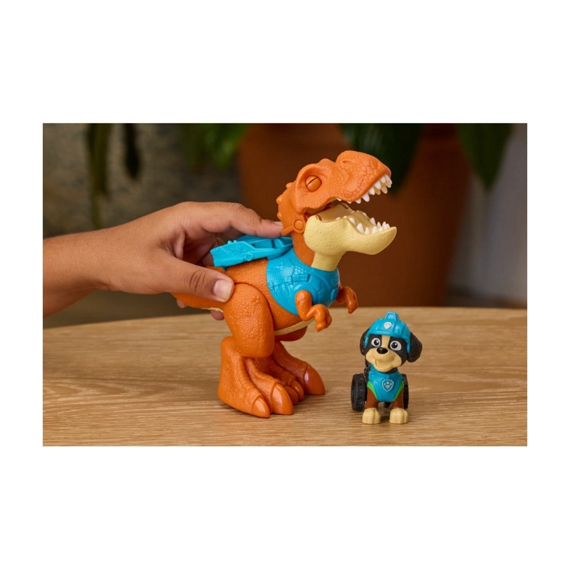 PAW PATROL LA DINO PELICULA - DINOSAURIO Y FIGURA REX - 6