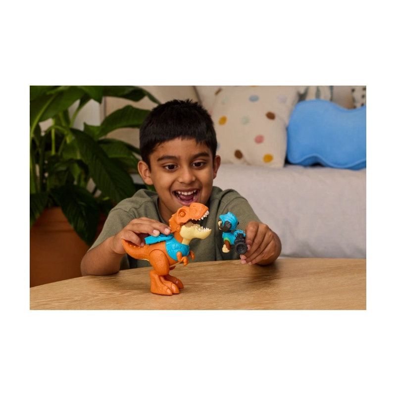 PAW PATROL LA DINO PELICULA - DINOSAURIO Y FIGURA REX - 8
