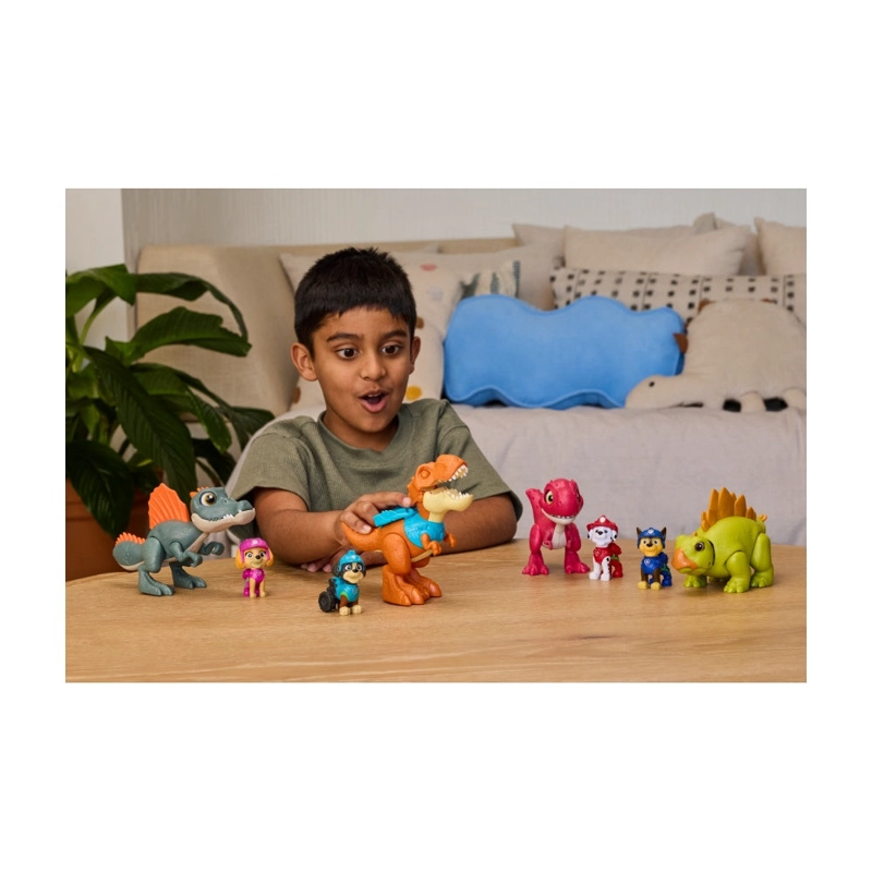 PAW PATROL LA DINO PELICULA - DINOSAURIO Y FIGURA REX - 9