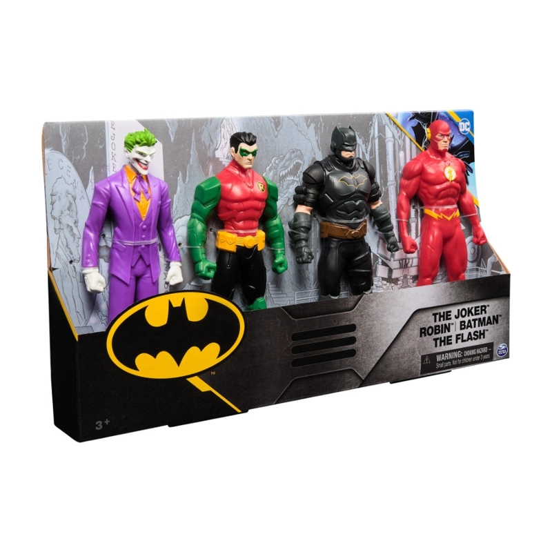 BATMAN FIGURA 15CM PACK DE 4 DC COMICS - 1